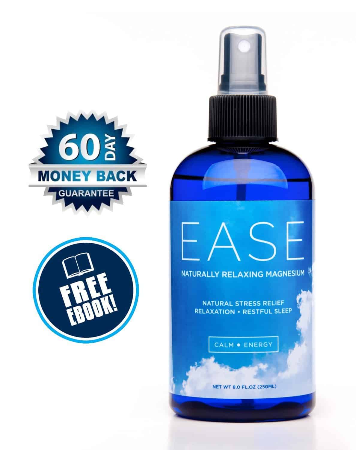 A bottle of ease is shown with the free coupon.